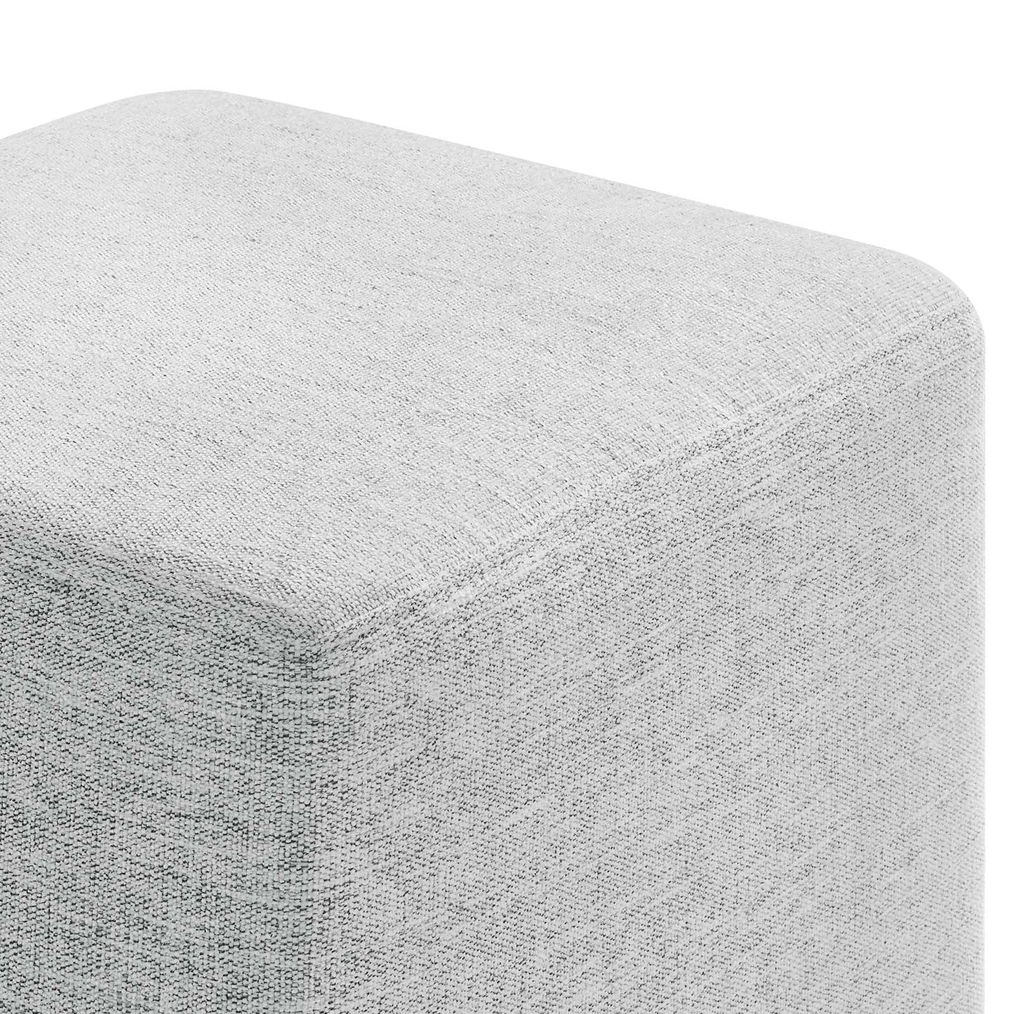 Callum 17" Square Woven Heathered Fabric Upholstered Ottoman By Modway - EEI-6636 | Ottomans | Modishstore - 20