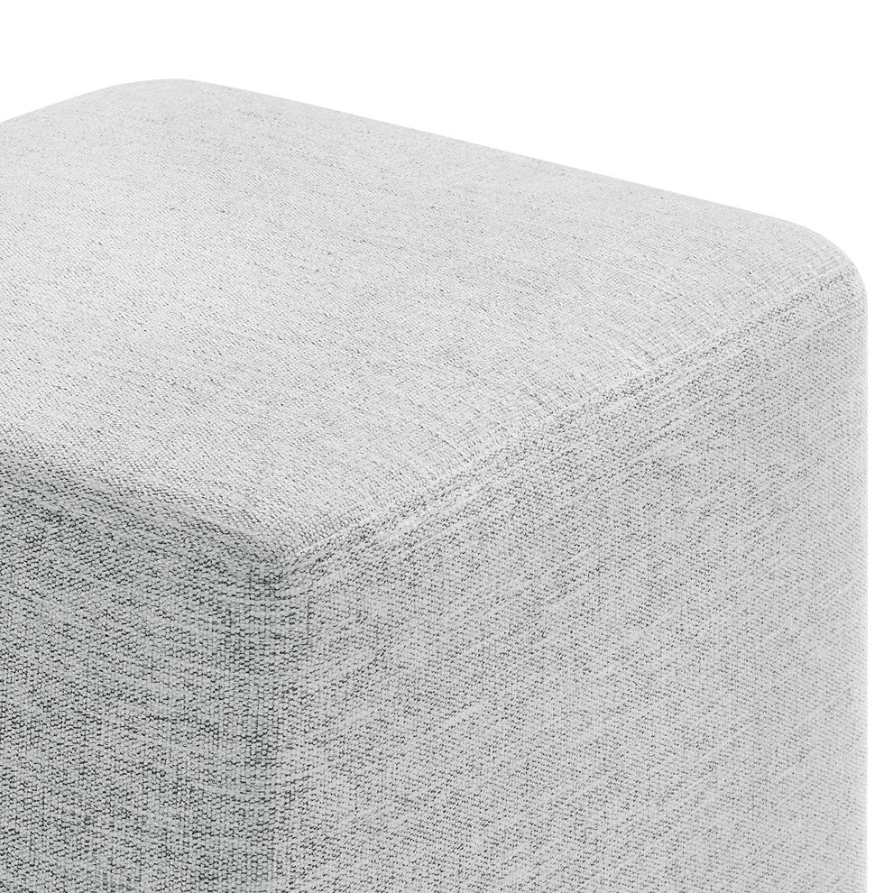 Callum 17" Square Woven Heathered Fabric Upholstered Ottoman By Modway - EEI-6636 | Ottomans | Modishstore - 20