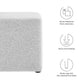 Callum 17" Square Woven Heathered Fabric Upholstered Ottoman By Modway - EEI-6636 | Ottomans | Modishstore - 22