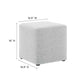 Callum 17" Square Woven Heathered Fabric Upholstered Ottoman By Modway - EEI-6636 | Ottomans | Modishstore - 23