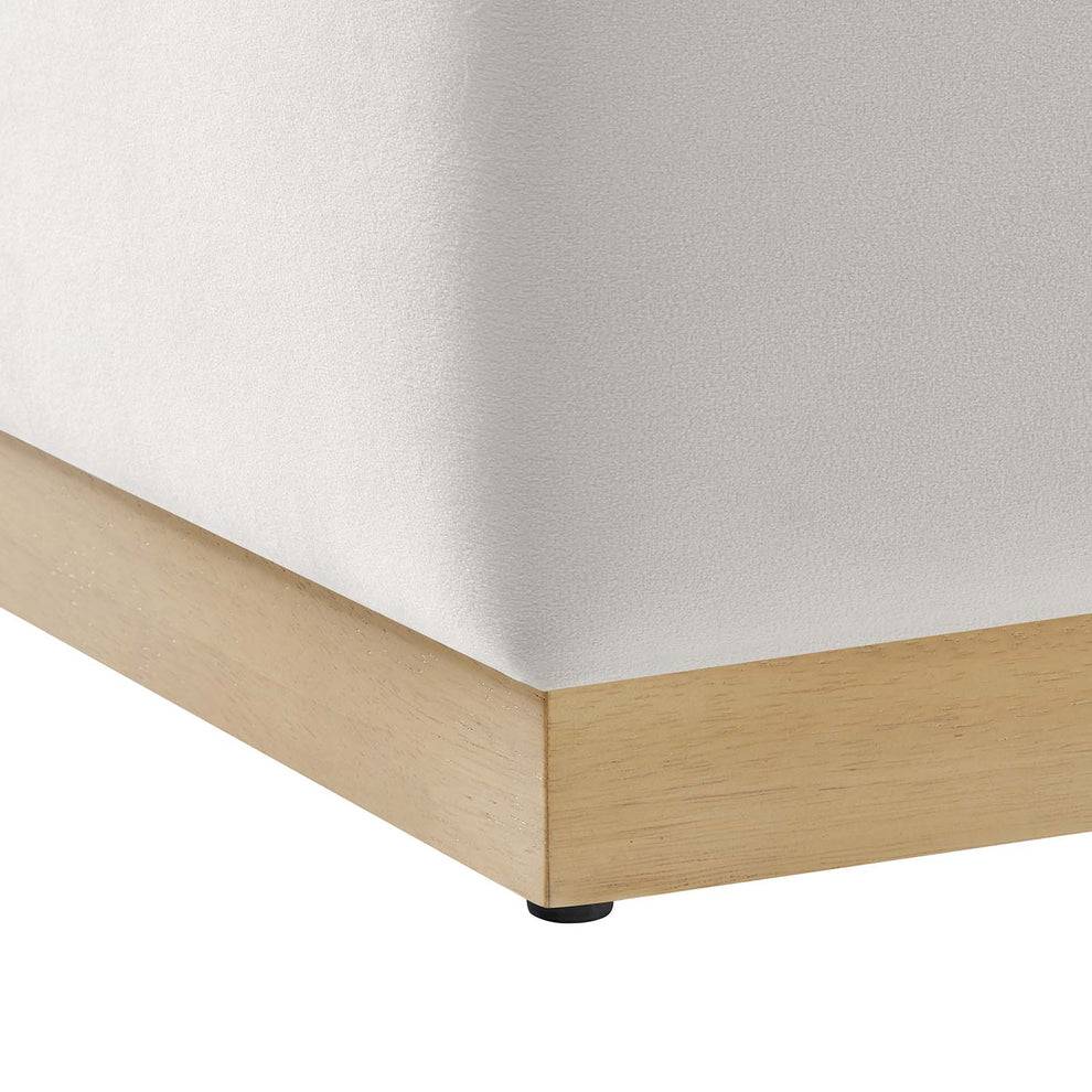 Tilden 17" Square Performance Velvet Upholstered Ottoman By Modway - EEI-6640 | Ottomans | Modishstore - 5
