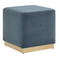 Tilden 17" Square Performance Velvet Upholstered Ottoman By Modway - EEI-6640 | Ottomans | Modishstore - 9