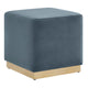 Tilden 17" Square Performance Velvet Upholstered Ottoman By Modway - EEI-6640 | Ottomans | Modishstore - 9