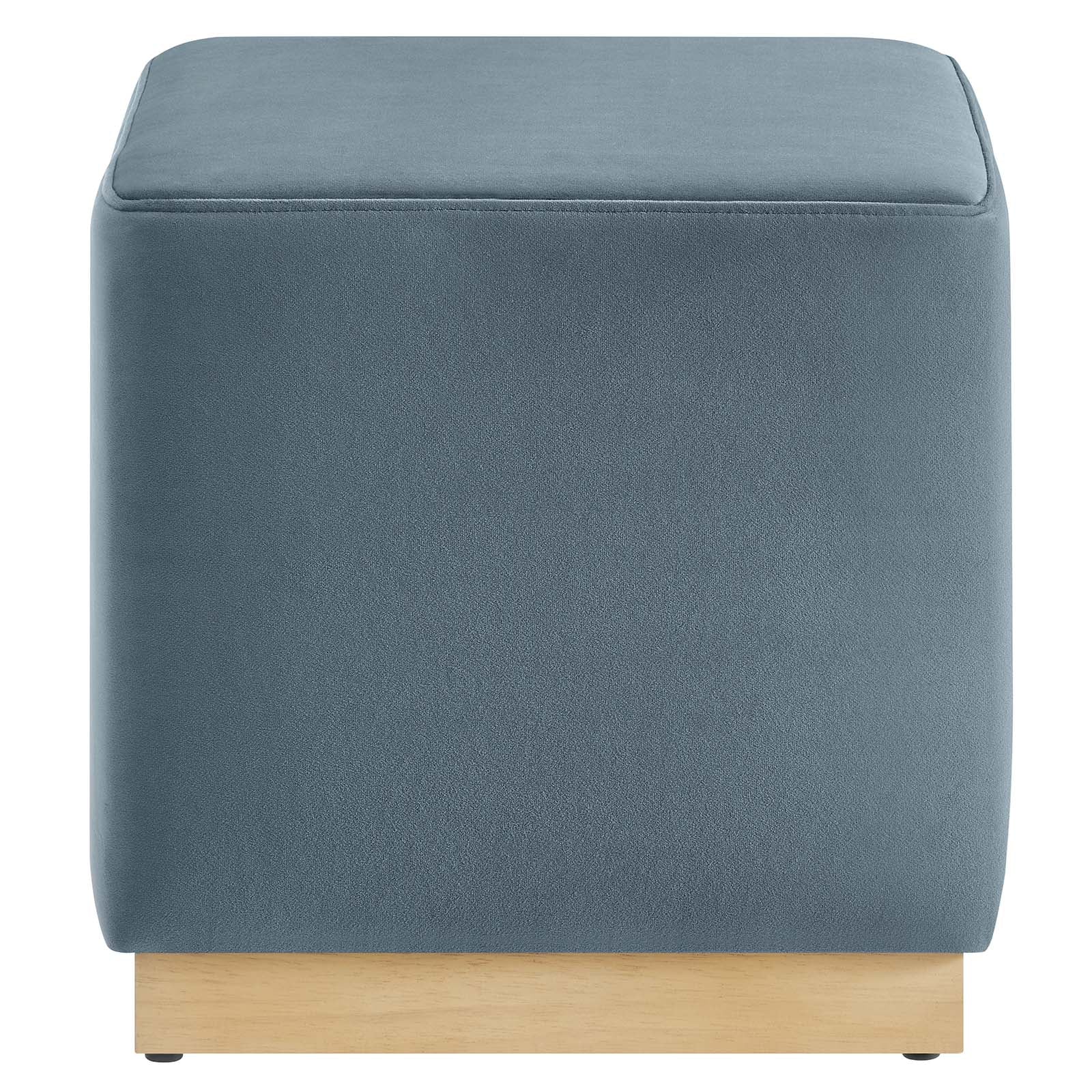 Tilden 17" Square Performance Velvet Upholstered Ottoman By Modway - EEI-6640 | Ottomans | Modishstore - 10