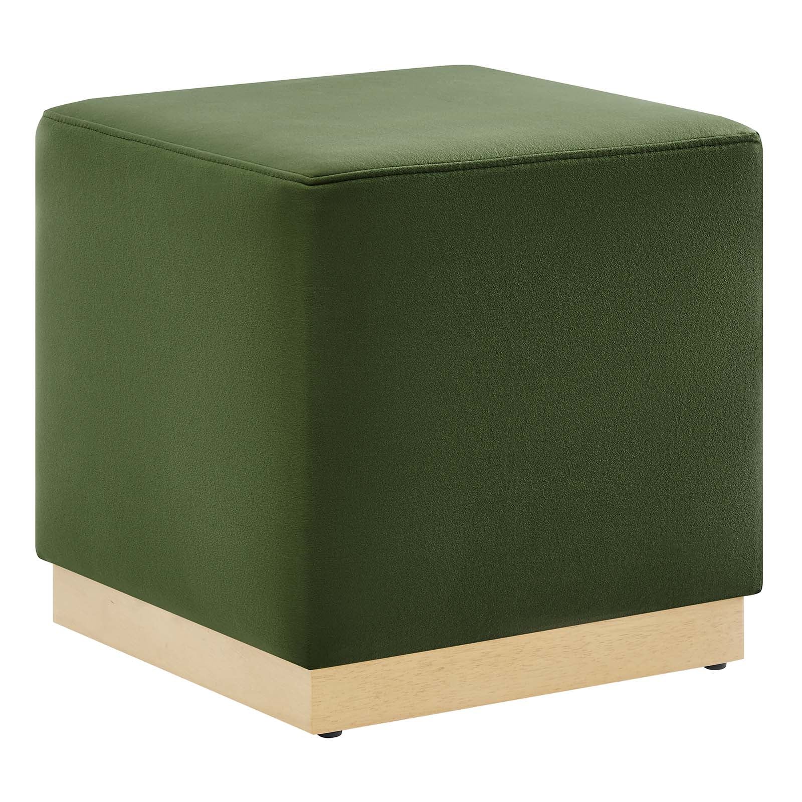 Tilden 17" Square Performance Velvet Upholstered Ottoman By Modway - EEI-6640 | Ottomans | Modishstore - 17