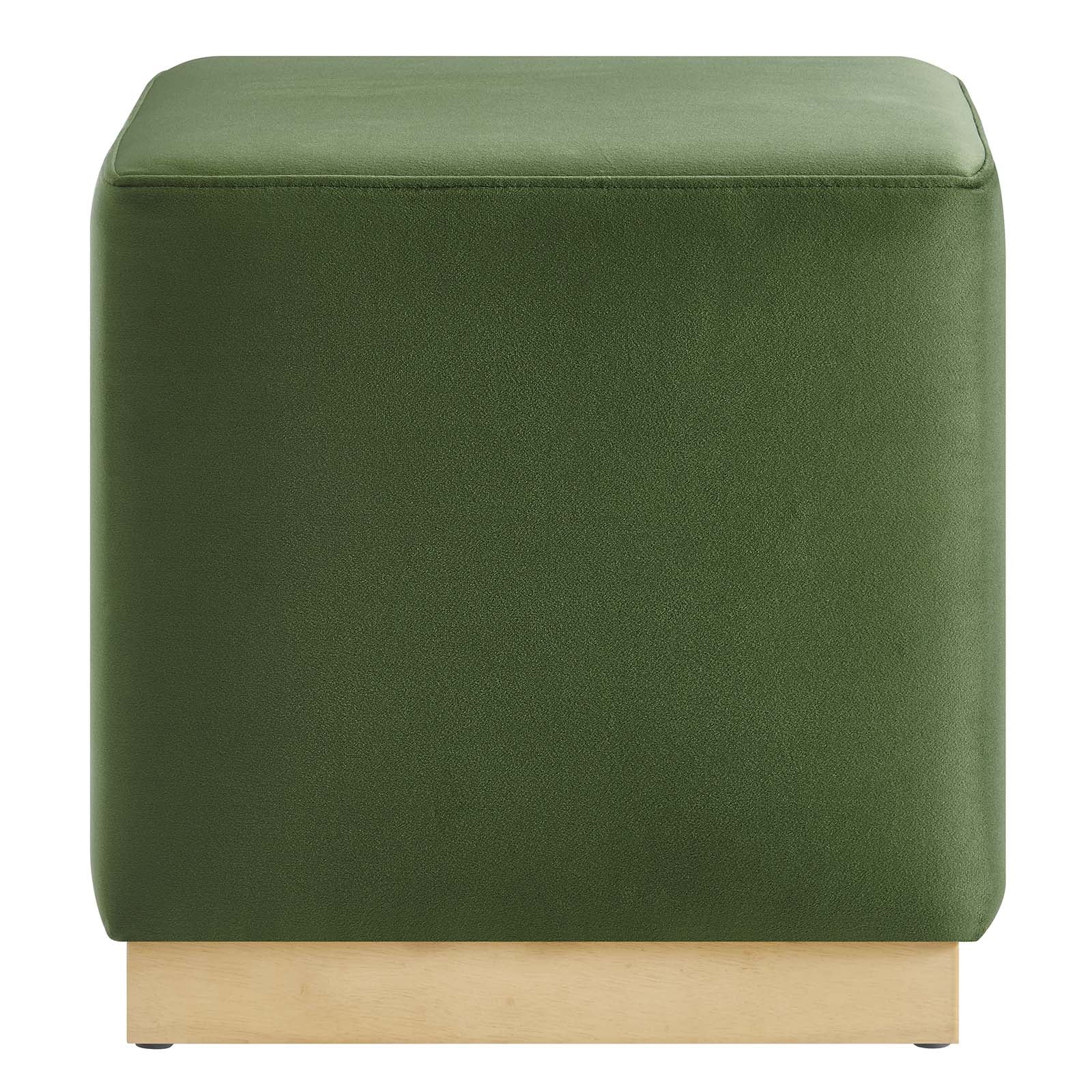 Tilden 17" Square Performance Velvet Upholstered Ottoman By Modway - EEI-6640 | Ottomans | Modishstore - 18