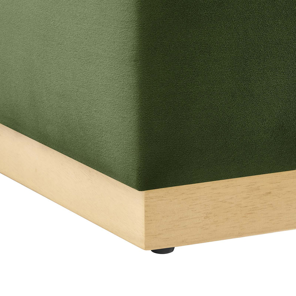 Tilden 17" Square Performance Velvet Upholstered Ottoman By Modway - EEI-6640 | Ottomans | Modishstore - 20