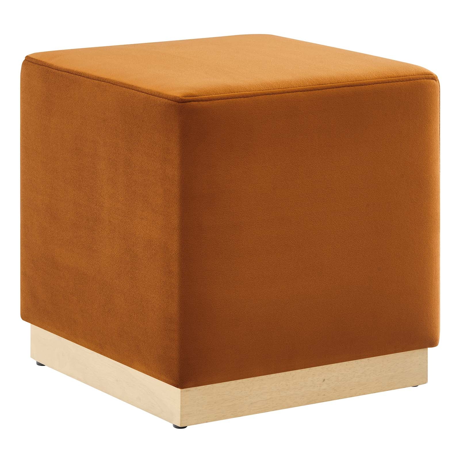 Tilden 17" Square Performance Velvet Upholstered Ottoman By Modway - EEI-6640 | Ottomans | Modishstore - 25