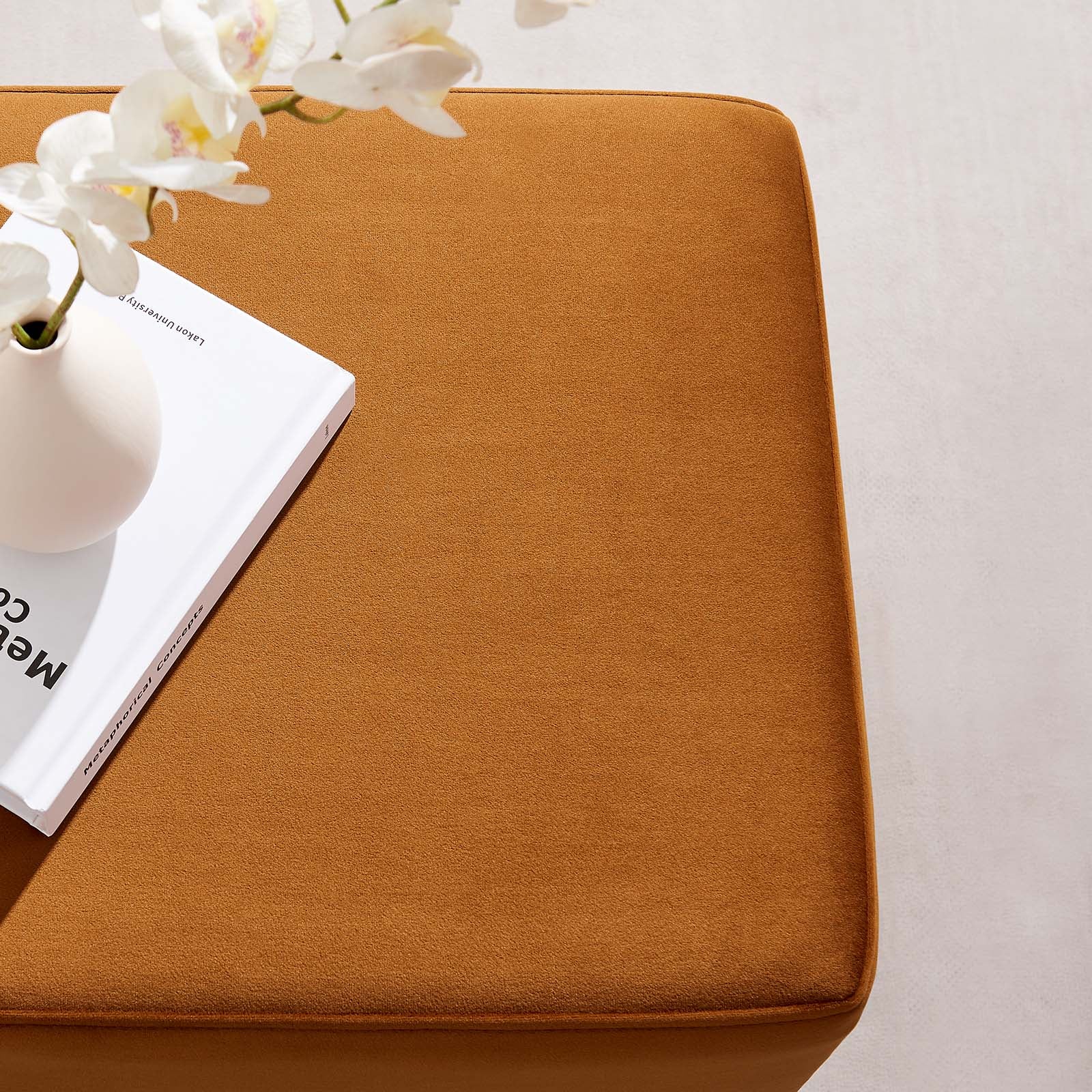 Tilden 17" Square Performance Velvet Upholstered Ottoman By Modway - EEI-6640 | Ottomans | Modishstore - 29