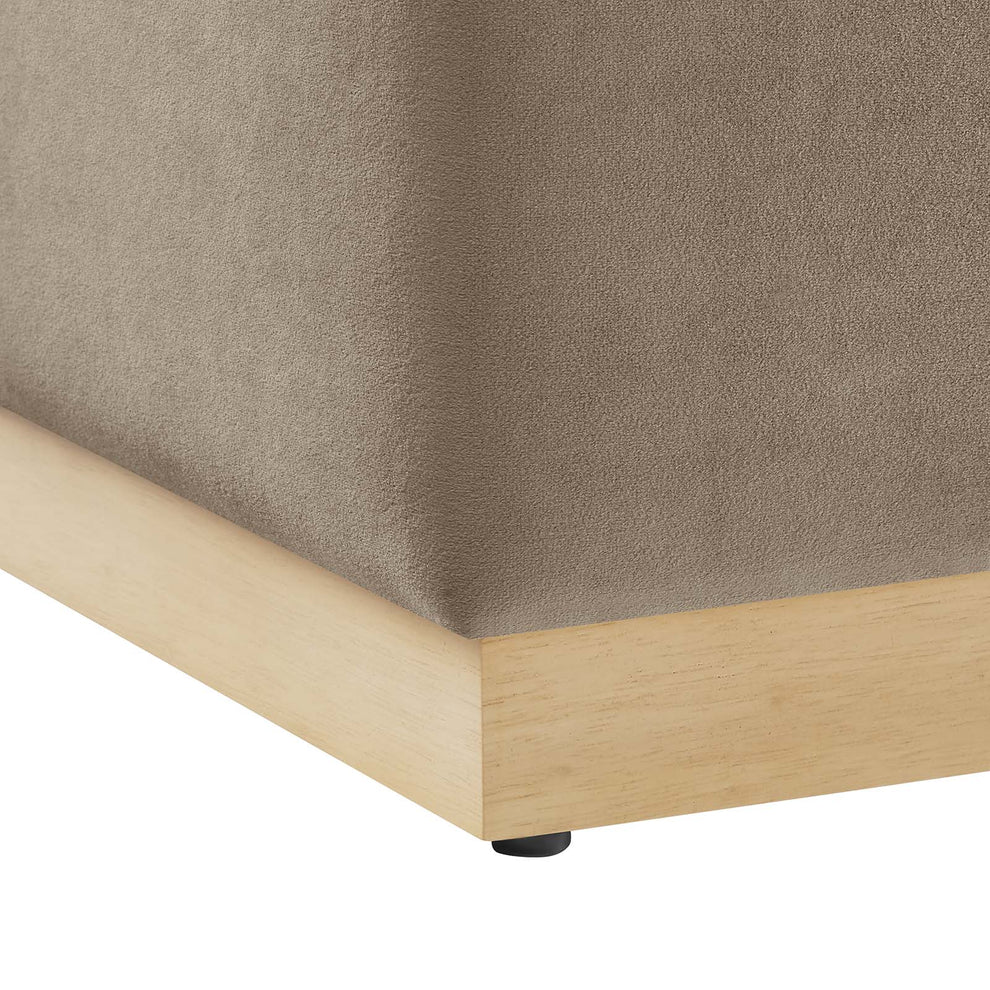 Tilden 17" Square Performance Velvet Upholstered Ottoman By Modway - EEI-6640 | Ottomans | Modishstore - 36