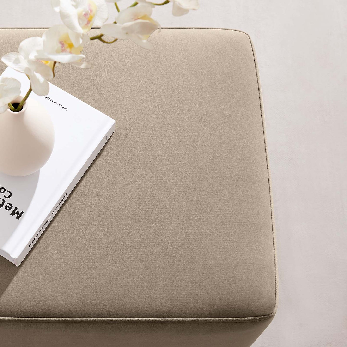 Tilden 17" Square Performance Velvet Upholstered Ottoman By Modway - EEI-6640 | Ottomans | Modishstore - 37