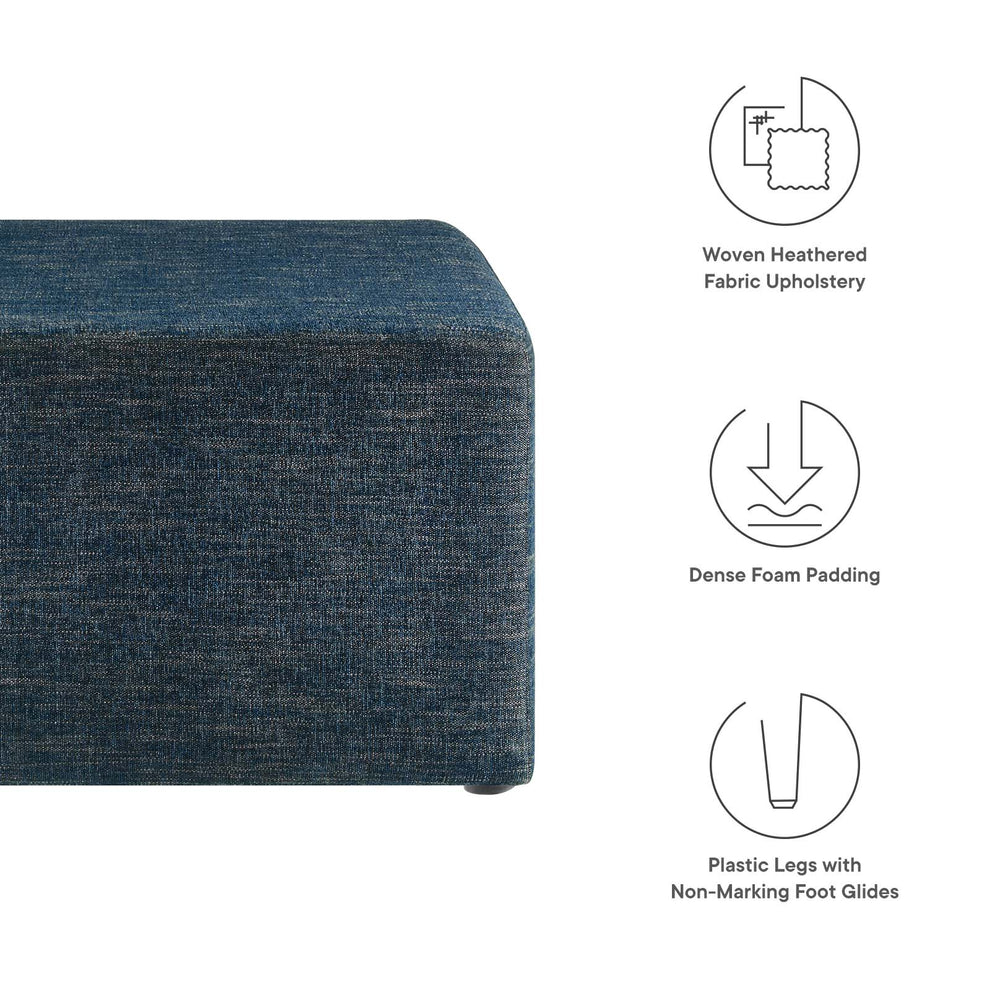 Callum Large 28" Square Woven Heathered Fabric Upholstered Ottoman By Modway - EEI-6642 | Ottomans | Modishstore - 7