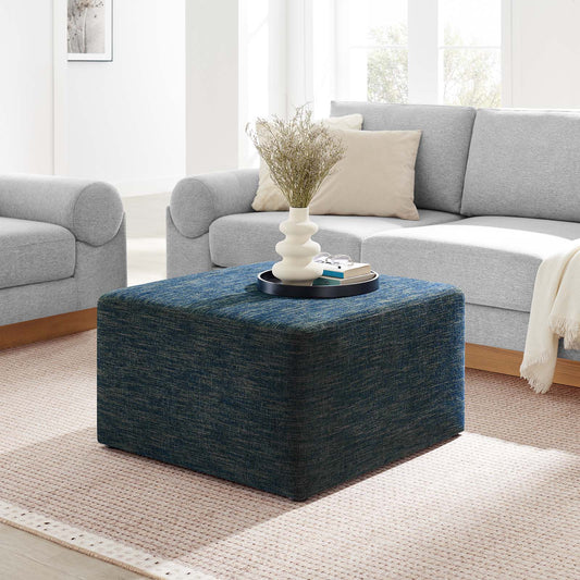 Callum Large 28" Square Woven Heathered Fabric Upholstered Ottoman By Modway - EEI-6642 | Ottomans | Modishstore - 1