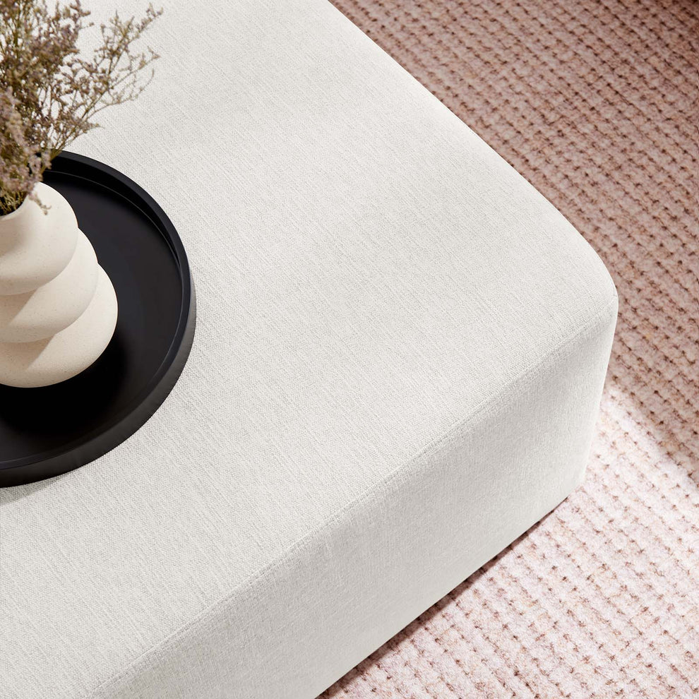 Callum Large 28" Square Woven Heathered Fabric Upholstered Ottoman By Modway - EEI-6642 | Ottomans | Modishstore - 13