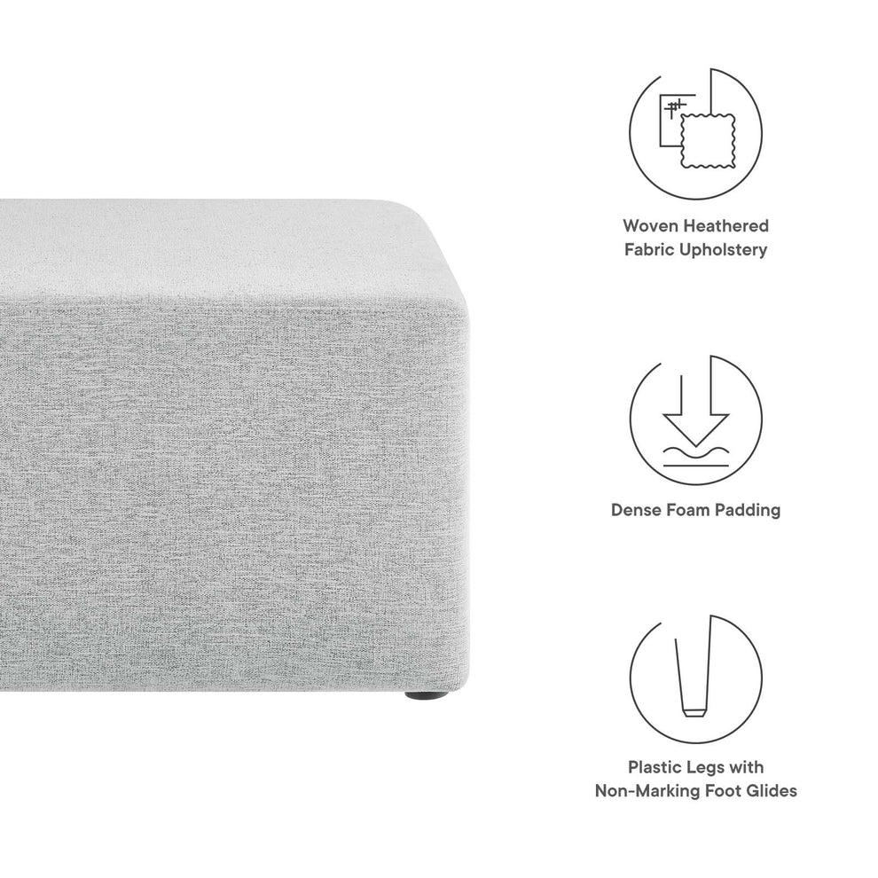 Callum Large 28" Square Woven Heathered Fabric Upholstered Ottoman By Modway - EEI-6642 | Ottomans | Modishstore - 22