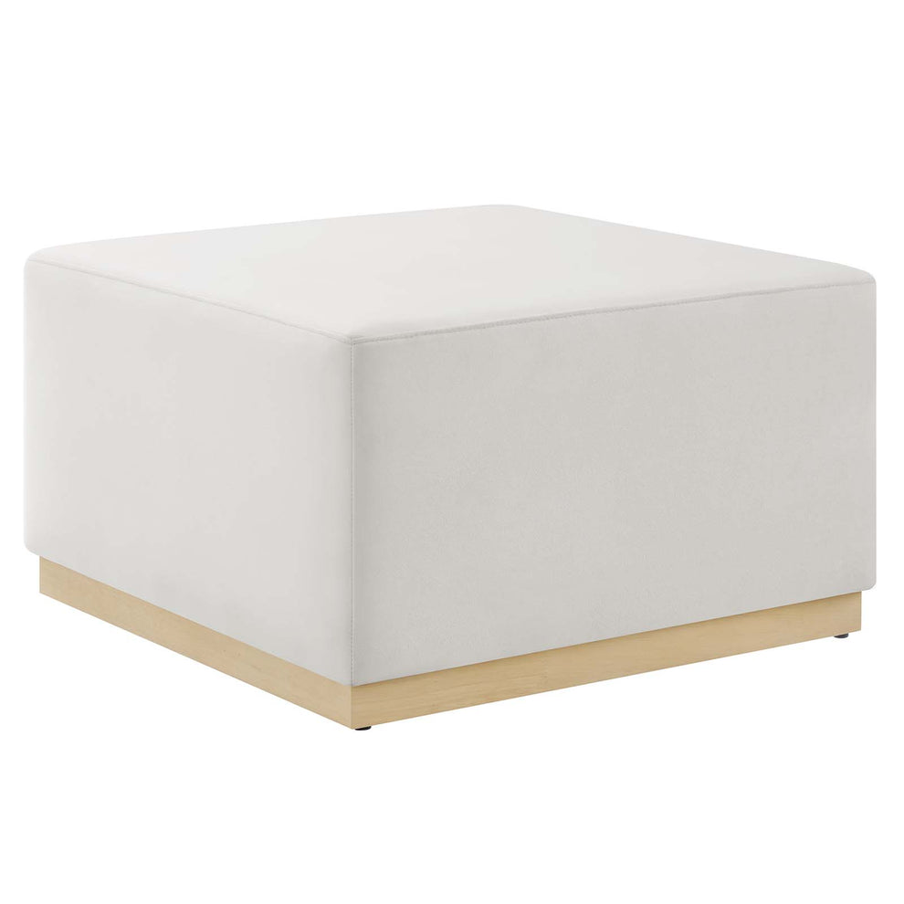 Tilden Large 28" Square Performance Velvet Upholstered Ottoman By Modway - EEI-6643 | Ottomans | Modishstore - 2