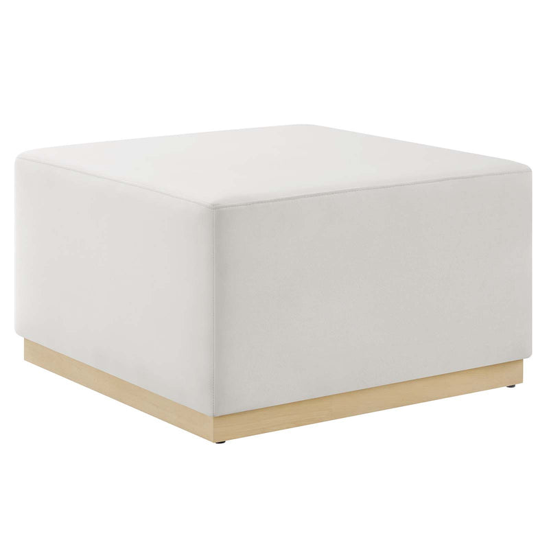 Tilden Large 28" Square Performance Velvet Upholstered Ottoman By Modway - EEI-6643 | Ottomans | Modishstore - 2