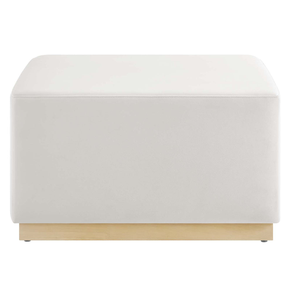 Tilden Large 28" Square Performance Velvet Upholstered Ottoman By Modway - EEI-6643 | Ottomans | Modishstore - 3