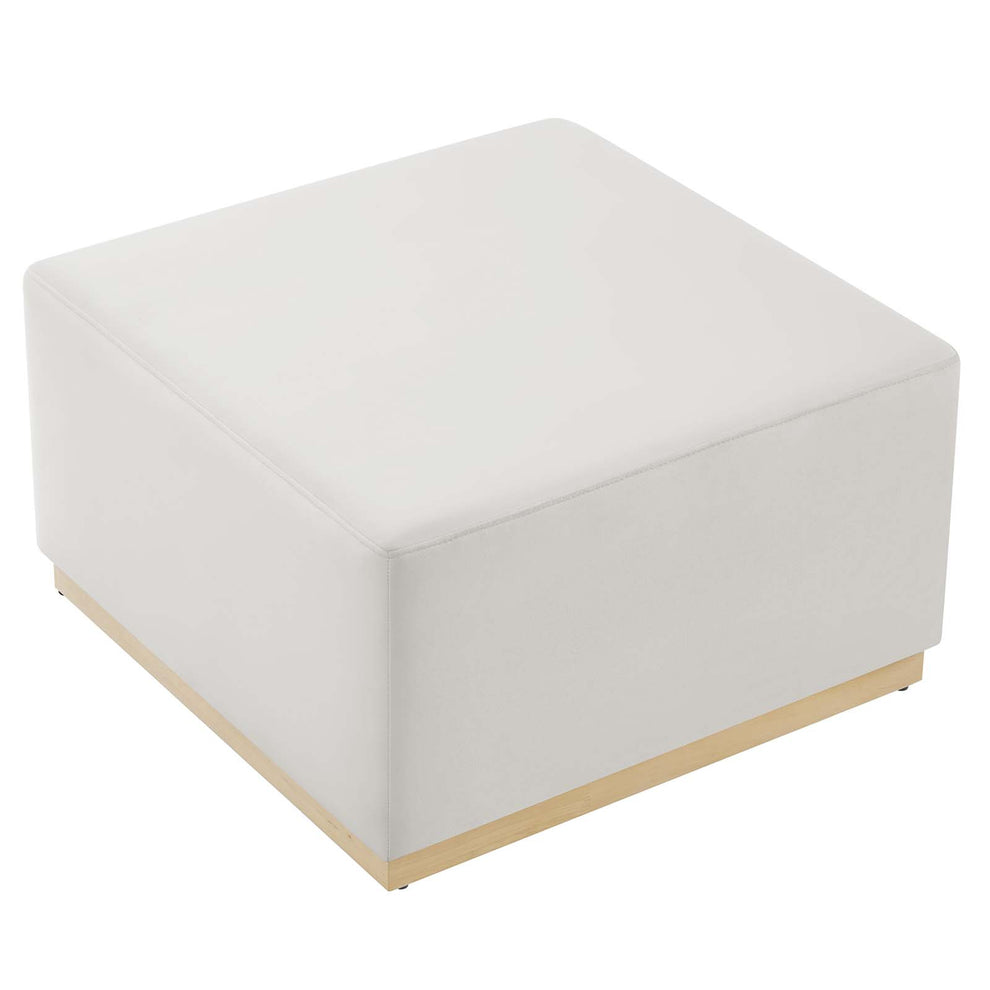 Tilden Large 28" Square Performance Velvet Upholstered Ottoman By Modway - EEI-6643 | Ottomans | Modishstore - 4