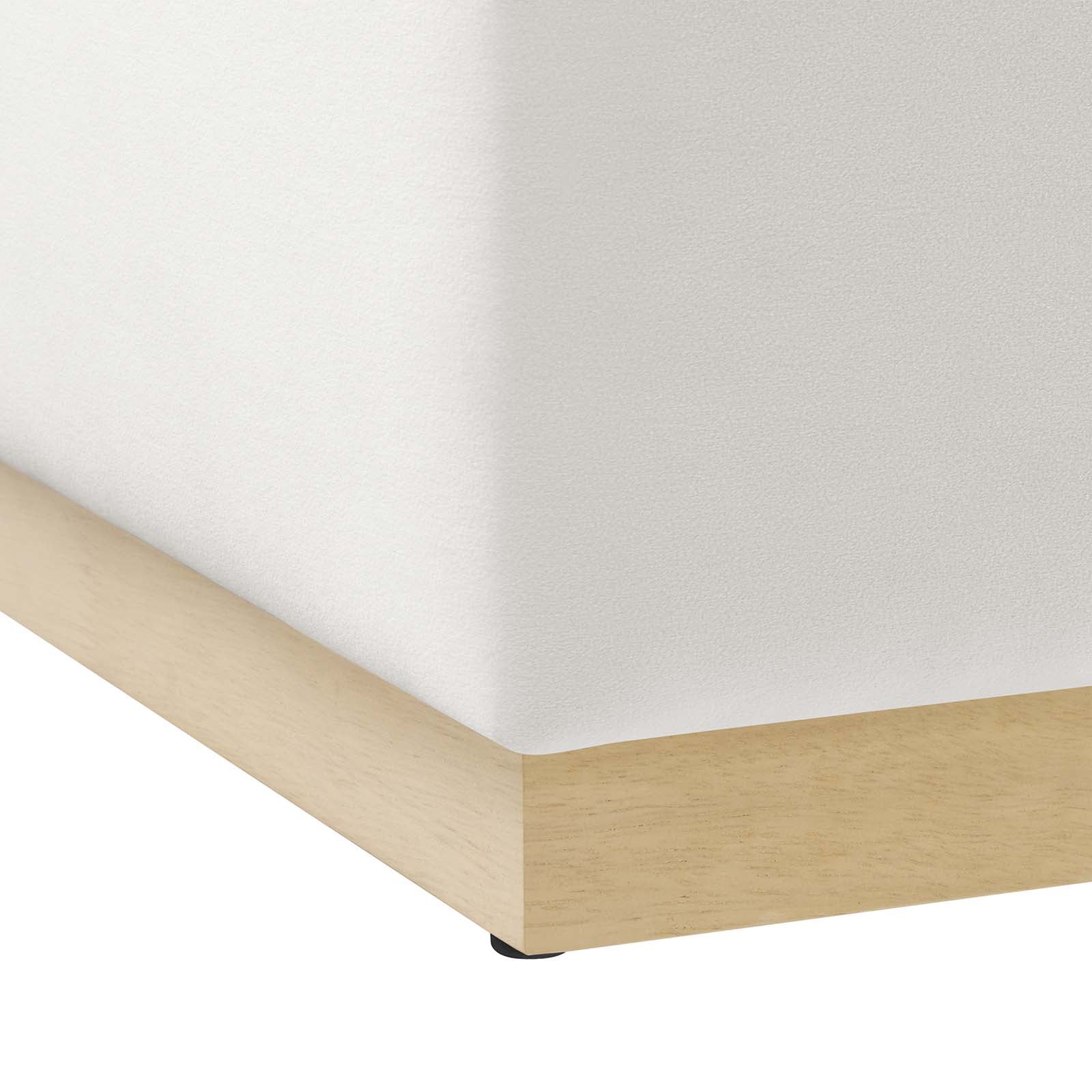 Tilden Large 28" Square Performance Velvet Upholstered Ottoman By Modway - EEI-6643 | Ottomans | Modishstore - 5