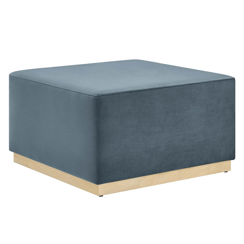 Tilden Large 28" Square Performance Velvet Upholstered Ottoman By Modway - EEI-6643 | Ottomans | Modishstore - 9