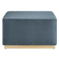 Tilden Large 28" Square Performance Velvet Upholstered Ottoman By Modway - EEI-6643 | Ottomans | Modishstore - 10