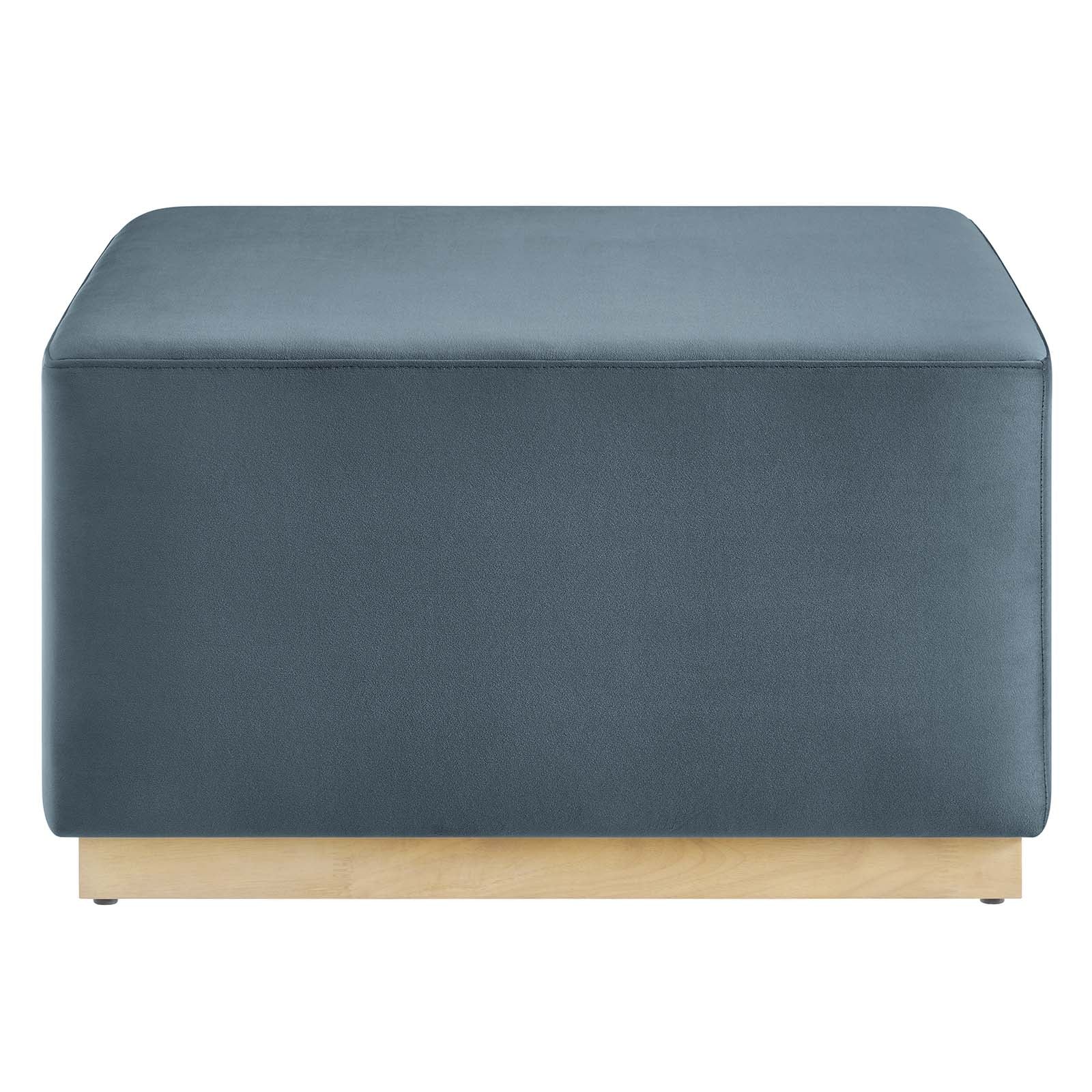 Tilden Large 28" Square Performance Velvet Upholstered Ottoman By Modway - EEI-6643 | Ottomans | Modishstore - 10
