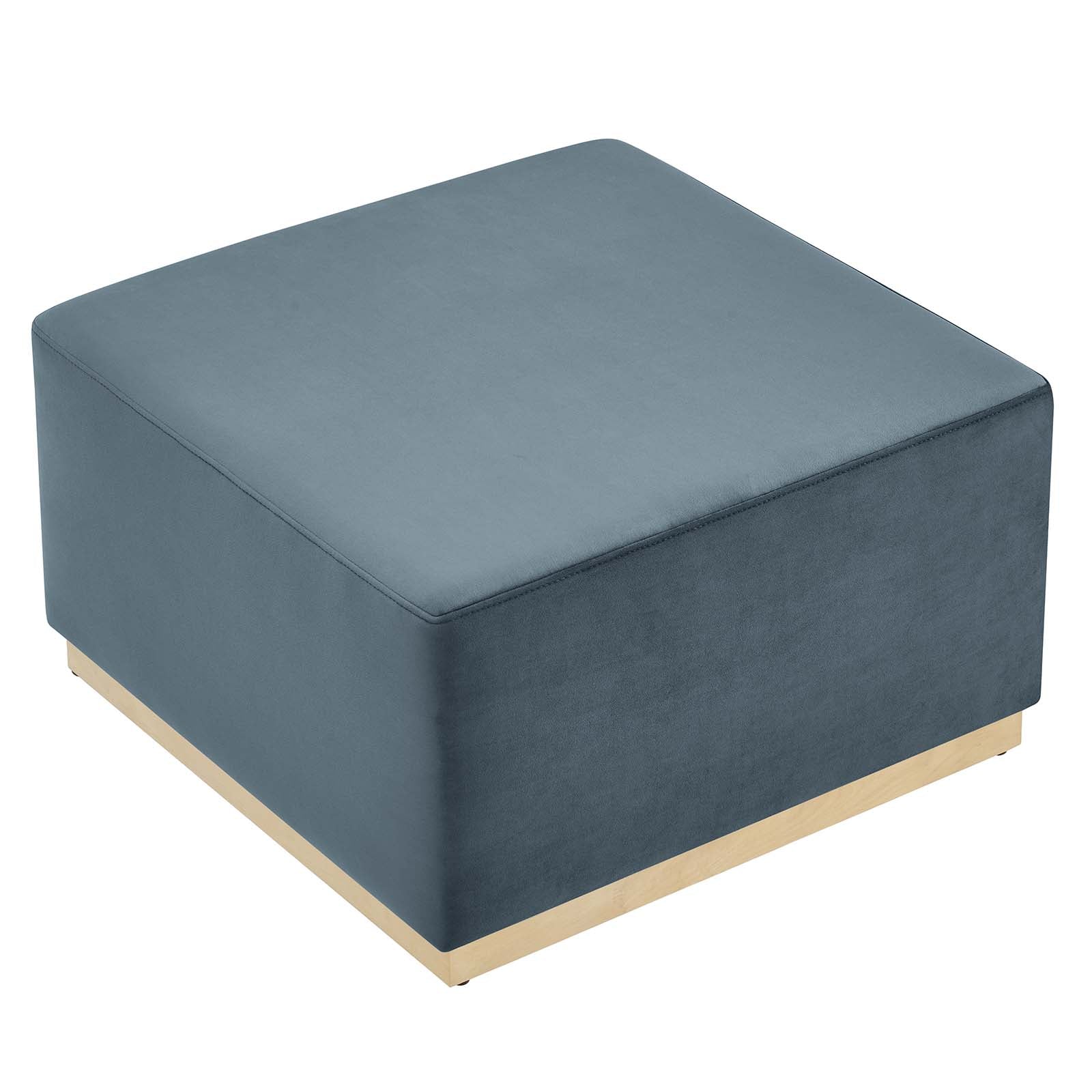 Tilden Large 28" Square Performance Velvet Upholstered Ottoman By Modway - EEI-6643 | Ottomans | Modishstore - 11