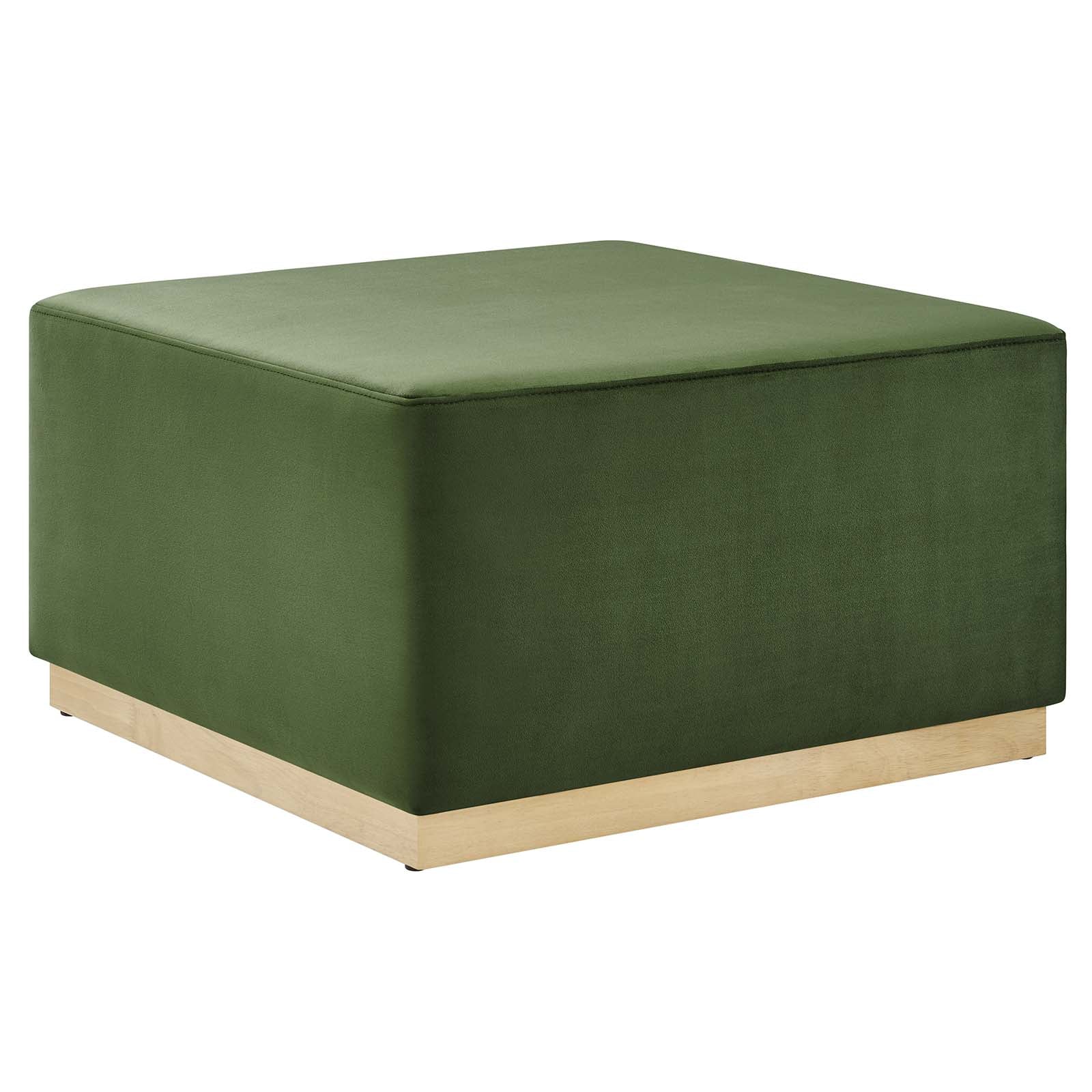 Tilden Large 28" Square Performance Velvet Upholstered Ottoman By Modway - EEI-6643 | Ottomans | Modishstore - 17