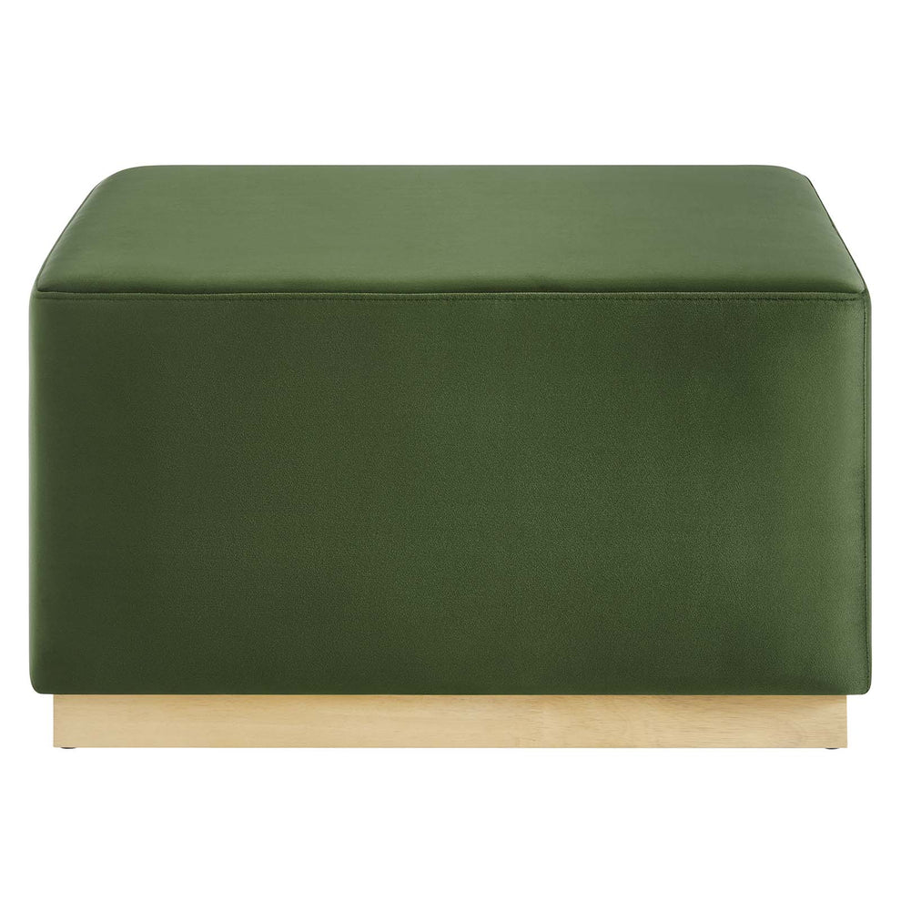 Tilden Large 28" Square Performance Velvet Upholstered Ottoman By Modway - EEI-6643 | Ottomans | Modishstore - 18