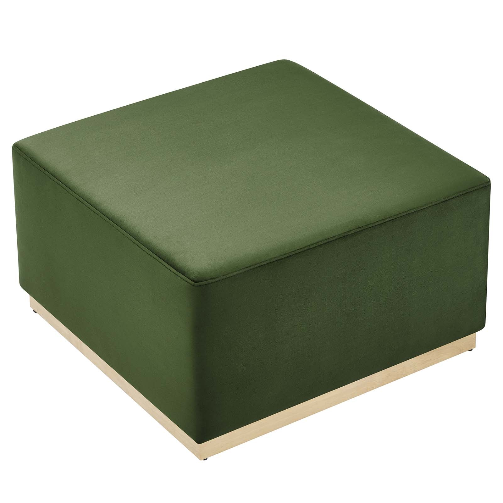 Tilden Large 28" Square Performance Velvet Upholstered Ottoman By Modway - EEI-6643 | Ottomans | Modishstore - 19