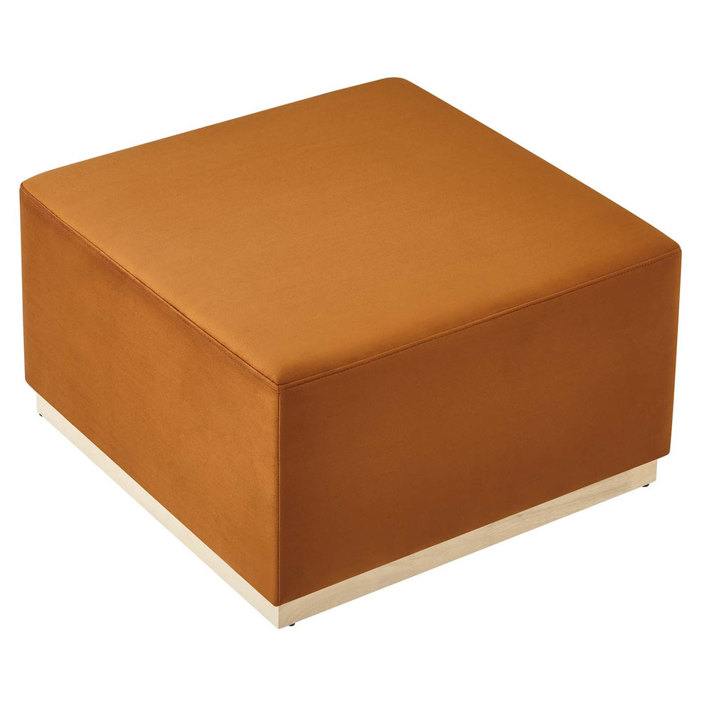 Tilden Large 28" Square Performance Velvet Upholstered Ottoman By Modway - EEI-6643 | Ottomans | Modishstore - 27