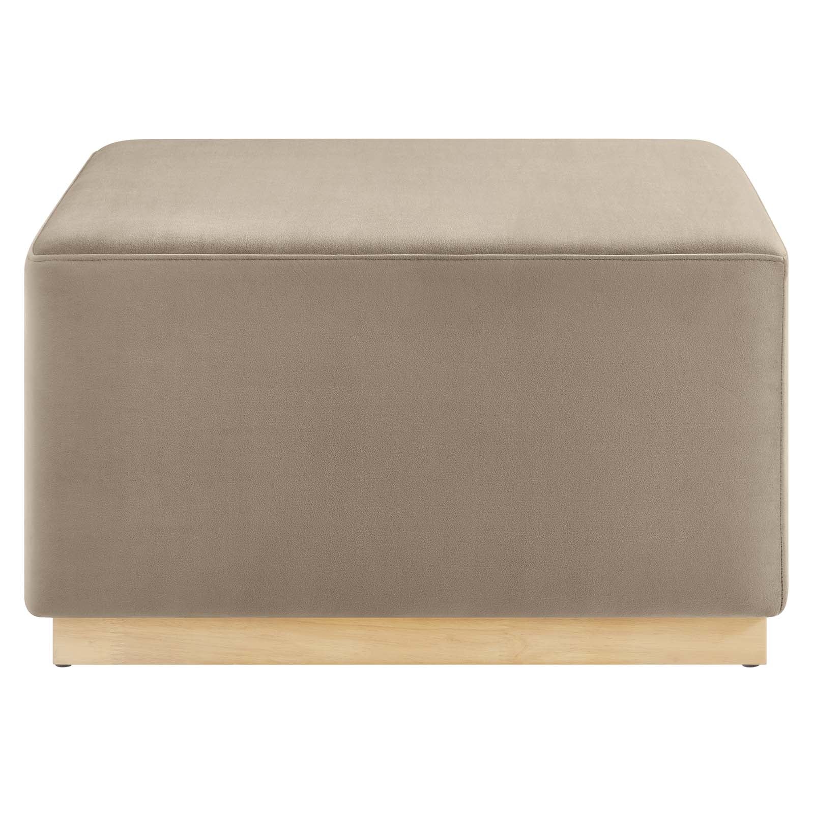 Tilden Large 28" Square Performance Velvet Upholstered Ottoman By Modway - EEI-6643 | Ottomans | Modishstore - 34