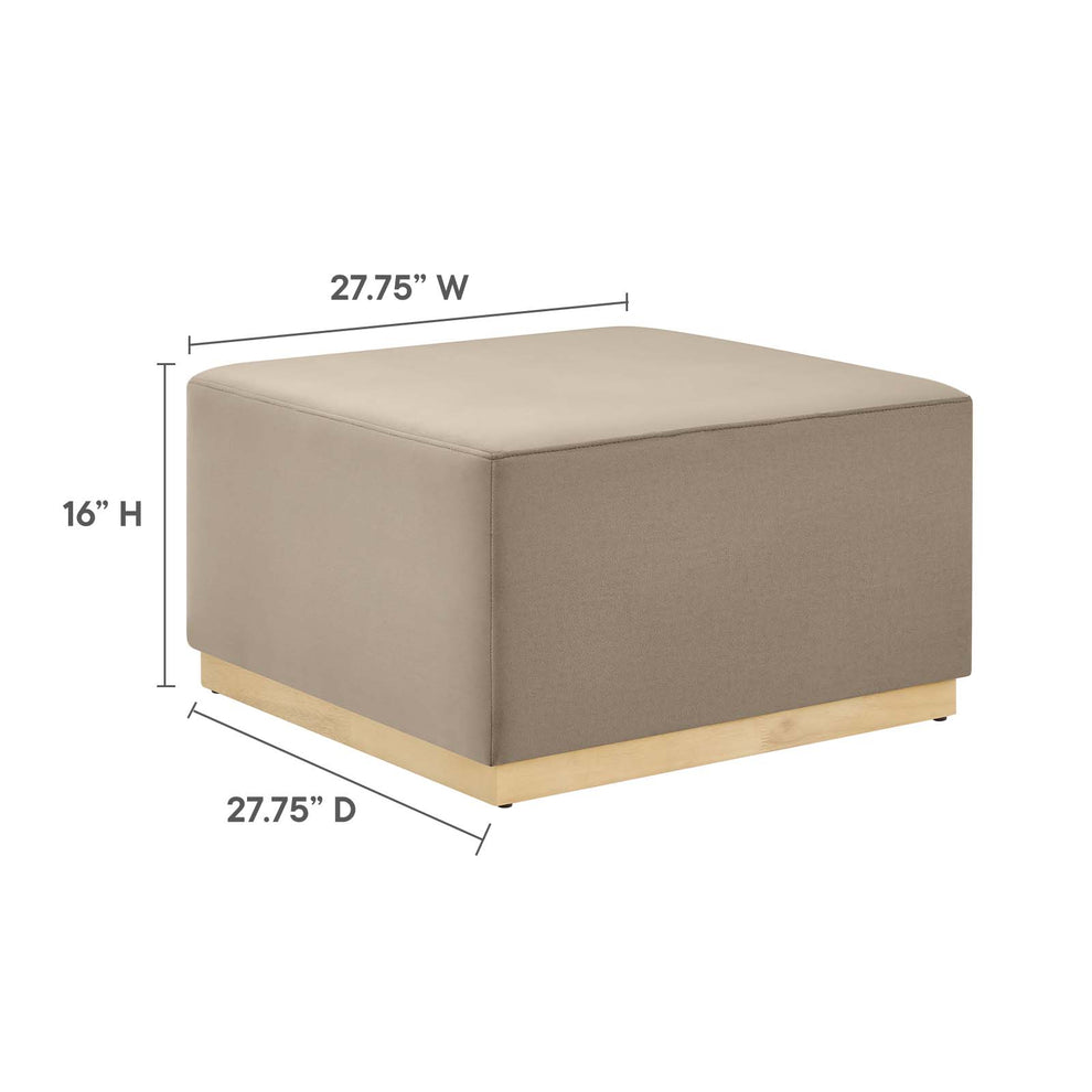 Tilden Large 28" Square Performance Velvet Upholstered Ottoman By Modway - EEI-6643 | Ottomans | Modishstore - 39