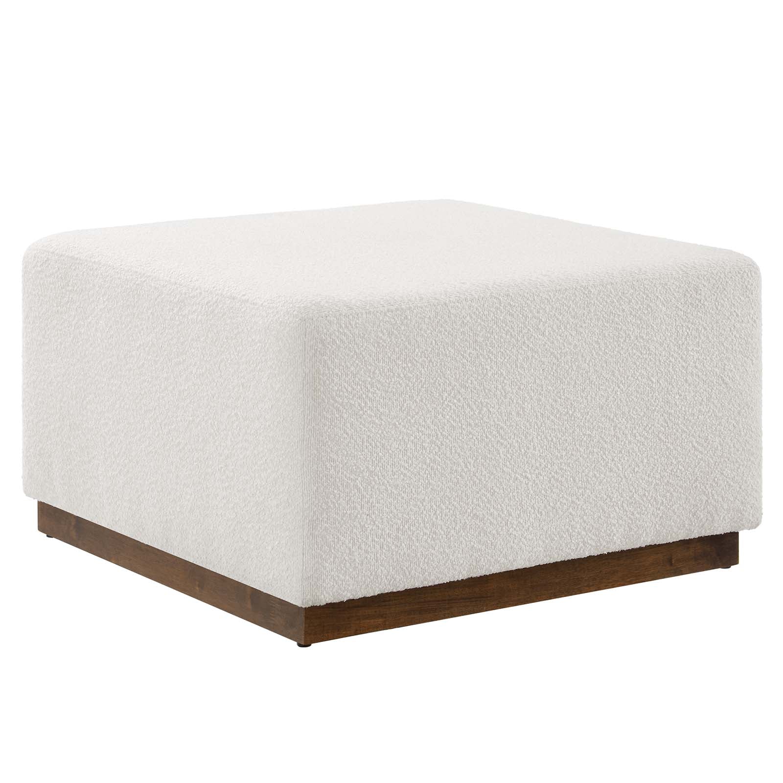 Tilden Large 28" Square Boucle Upholstered Ottoman By Modway - EEI-6644 | Ottomans | Modishstore - 2