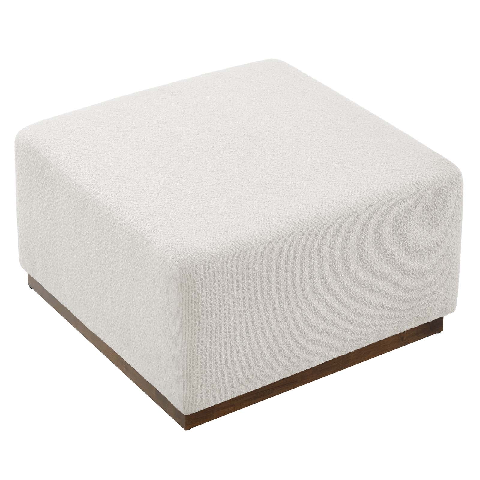 Tilden Large 28" Square Boucle Upholstered Ottoman By Modway - EEI-6644 | Ottomans | Modishstore - 4