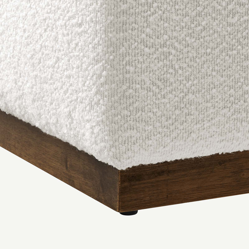 Tilden Large 28" Square Boucle Upholstered Ottoman By Modway - EEI-6644 | Ottomans | Modishstore - 5