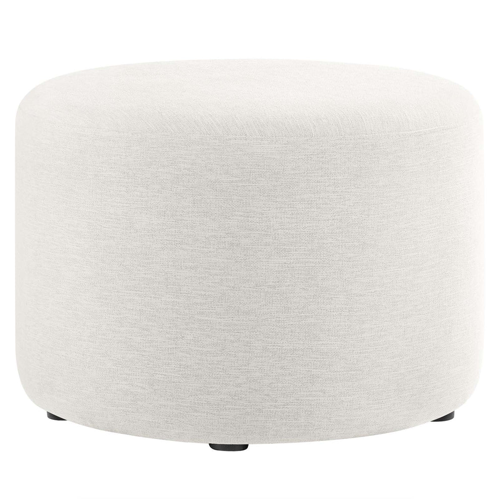 Callum Large 23" Round Woven Heathered Fabric Upholstered Ottoman By Modway - EEI-6645 | Ottomans | Modishstore - 9