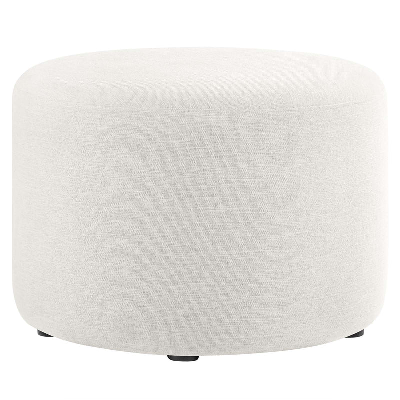 Callum Large 23" Round Woven Heathered Fabric Upholstered Ottoman By Modway - EEI-6645 | Ottomans | Modishstore - 9