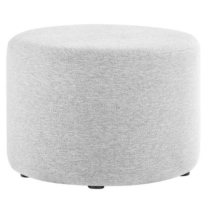Callum Large 23" Round Woven Heathered Fabric Upholstered Ottoman By Modway - EEI-6645 | Ottomans | Modishstore - 17