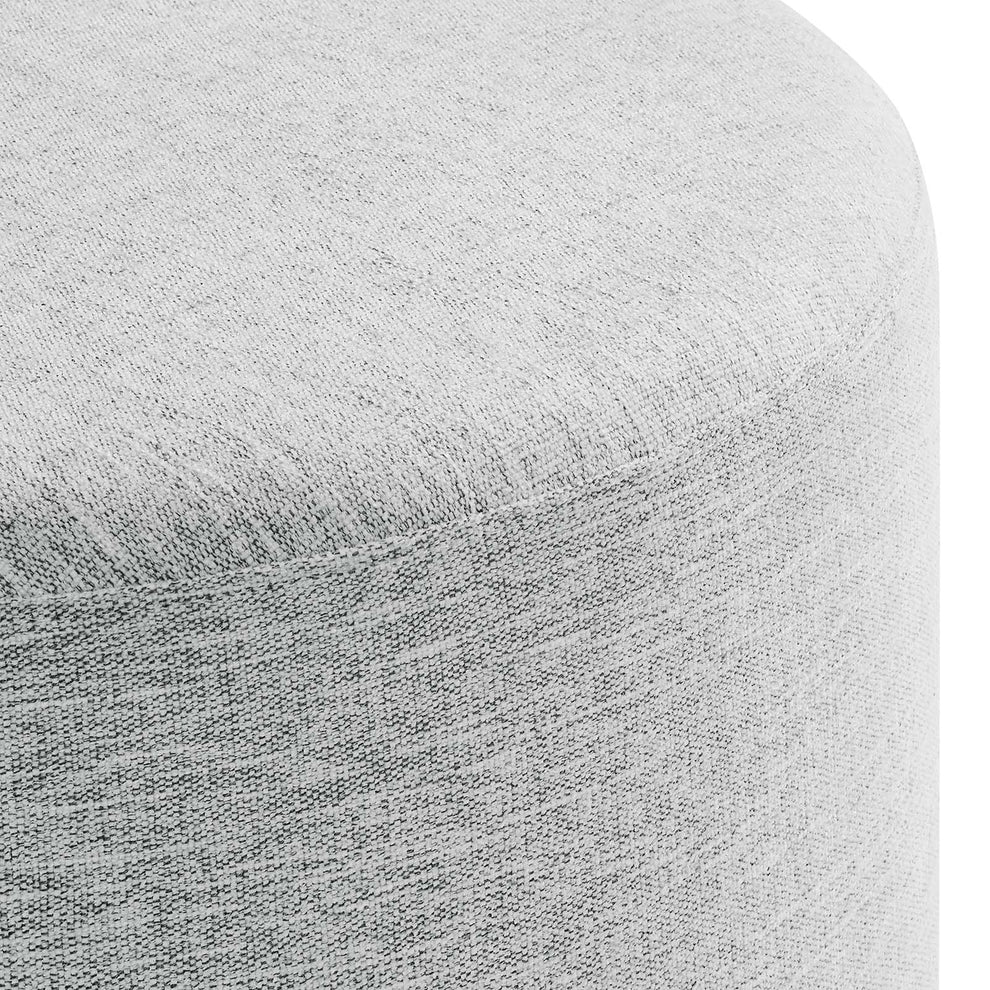 Callum Large 23" Round Woven Heathered Fabric Upholstered Ottoman By Modway - EEI-6645 | Ottomans | Modishstore - 19