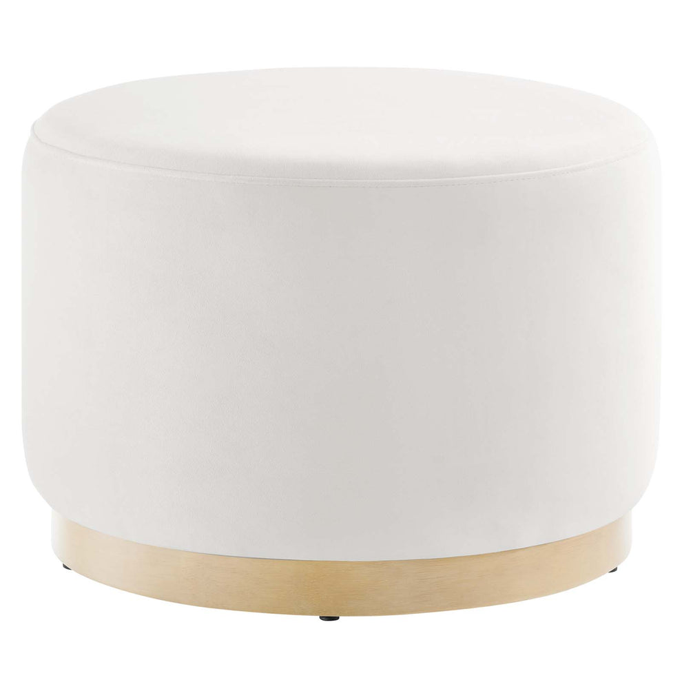 Tilden Large 23" Round Performance Velvet Upholstered Ottoman By Modway - EEI-6646 | Ottomans | Modishstore - 2