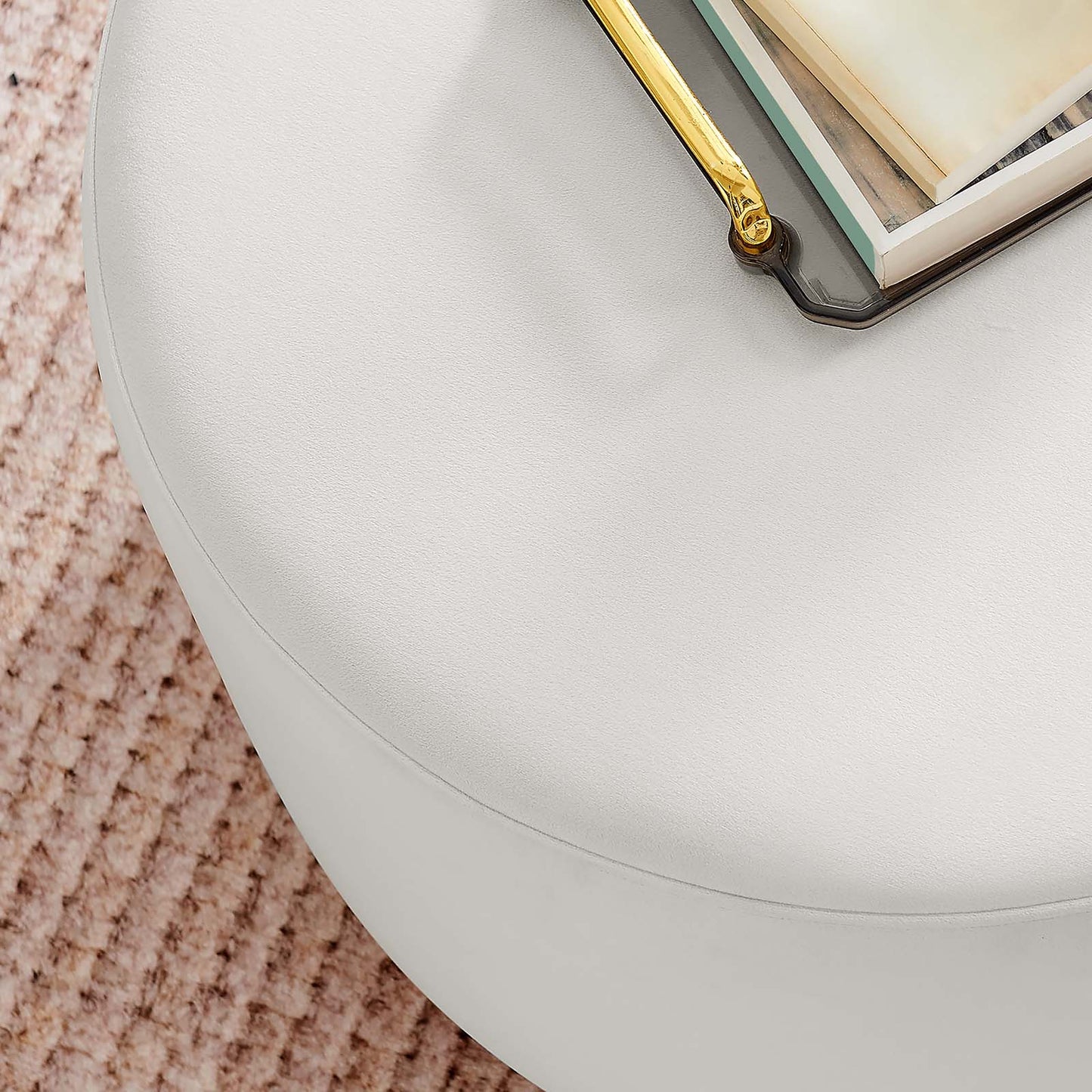 Tilden Large 23" Round Performance Velvet Upholstered Ottoman By Modway - EEI-6646 | Ottomans | Modishstore - 5