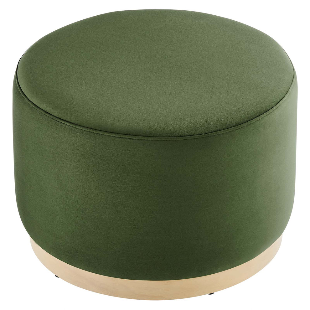 Tilden Large 23" Round Performance Velvet Upholstered Ottoman By Modway - EEI-6646 | Ottomans | Modishstore - 18