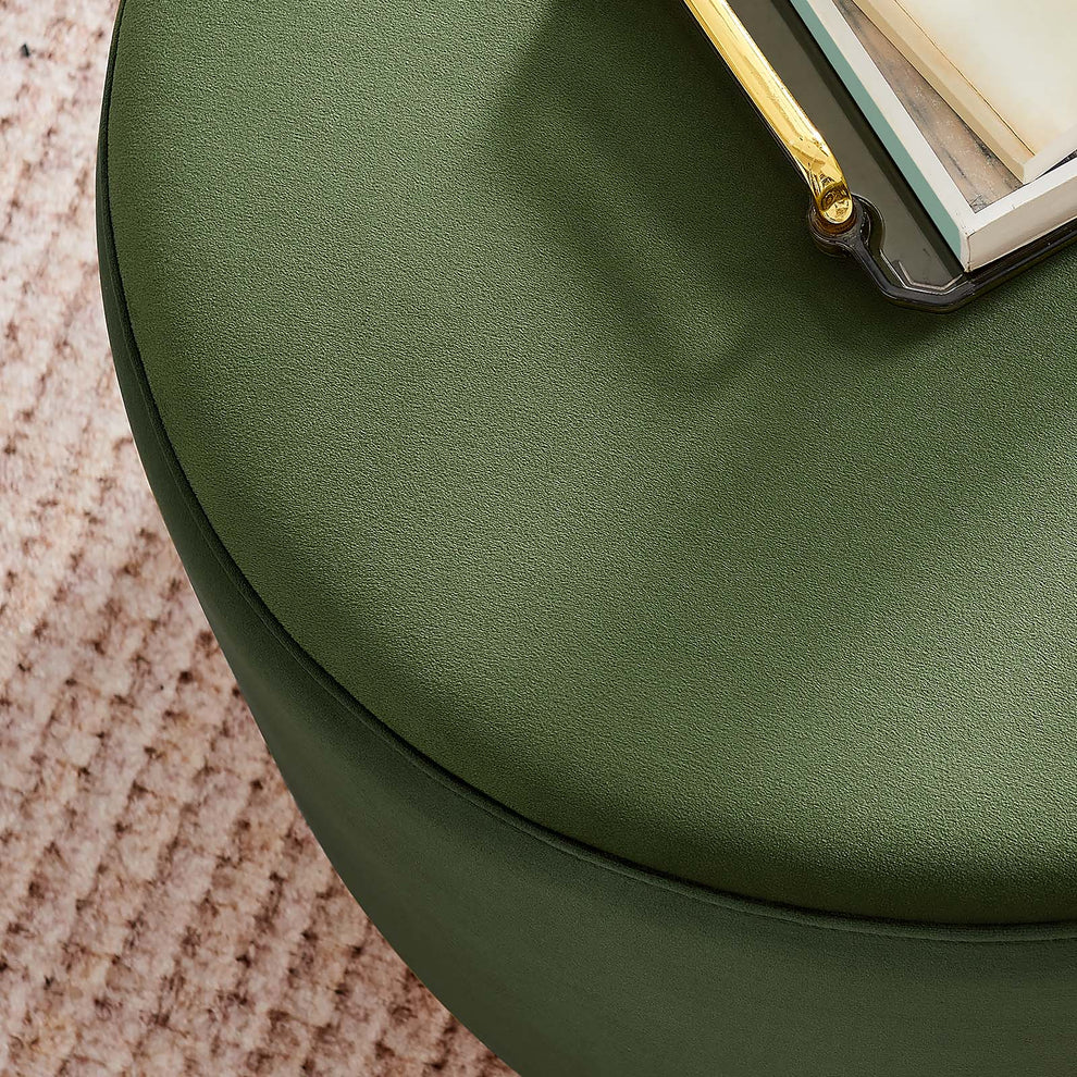 Tilden Large 23" Round Performance Velvet Upholstered Ottoman By Modway - EEI-6646 | Ottomans | Modishstore - 20