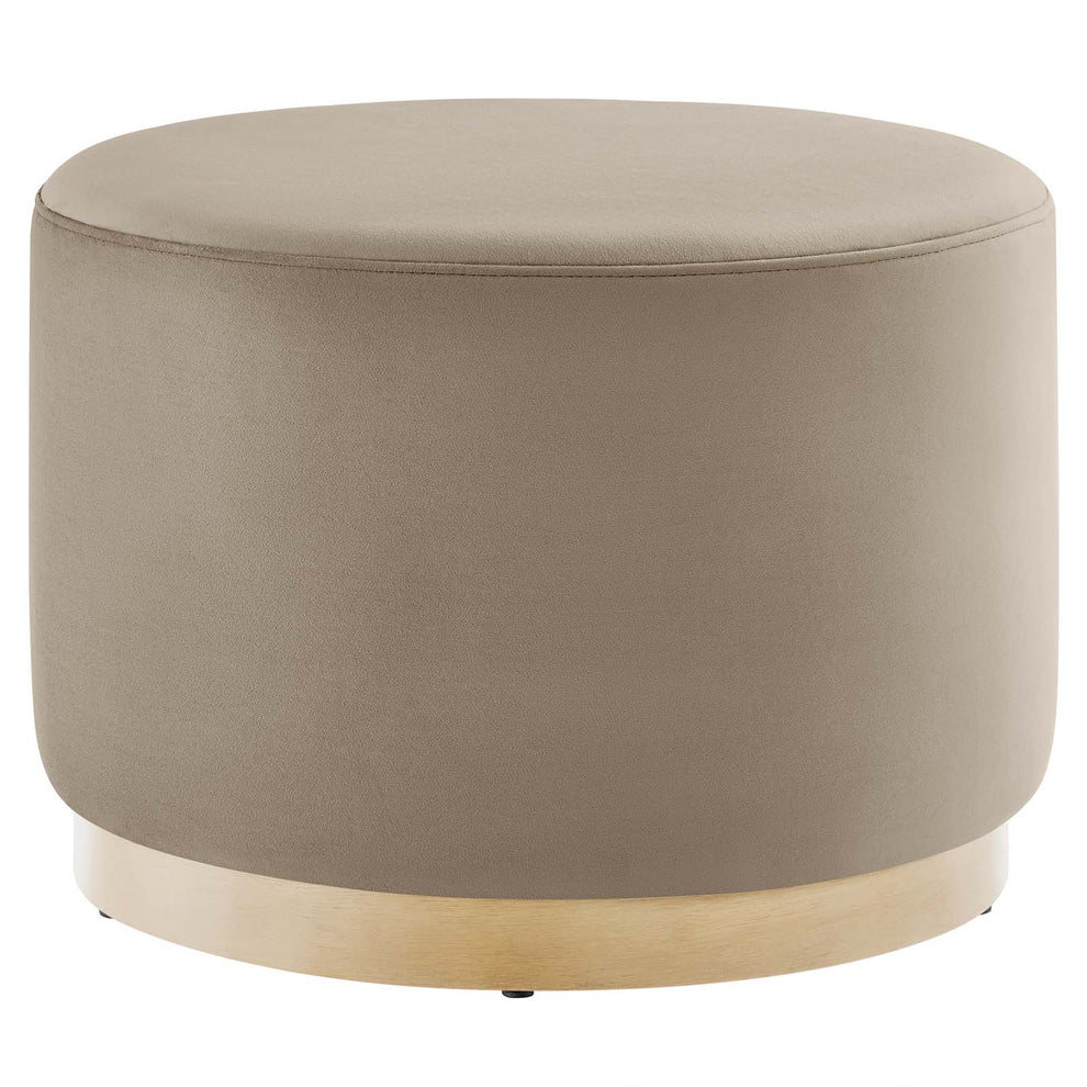 Tilden Large 23" Round Performance Velvet Upholstered Ottoman By Modway - EEI-6646 | Ottomans | Modishstore - 33