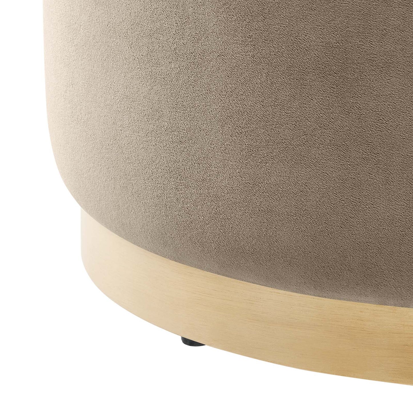 Tilden Large 23" Round Performance Velvet Upholstered Ottoman By Modway - EEI-6646 | Ottomans | Modishstore - 35