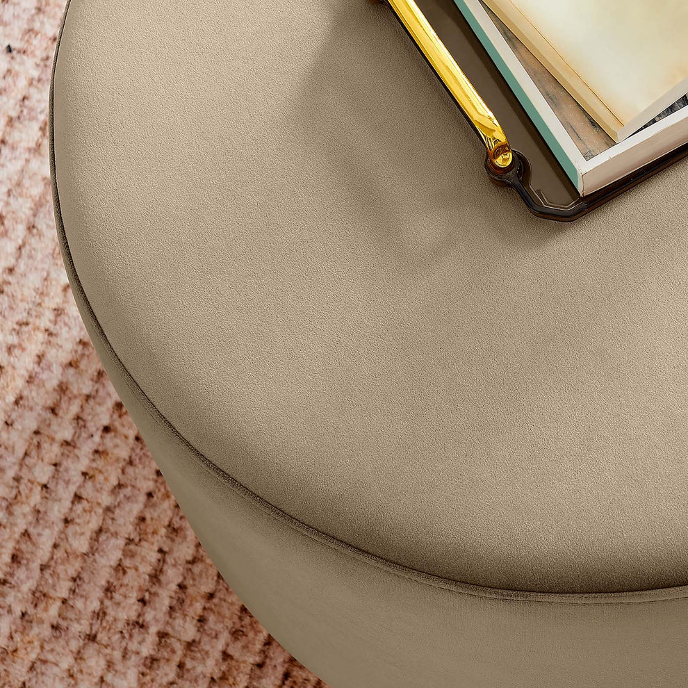 Tilden Large 23" Round Performance Velvet Upholstered Ottoman By Modway - EEI-6646 | Ottomans | Modishstore - 36