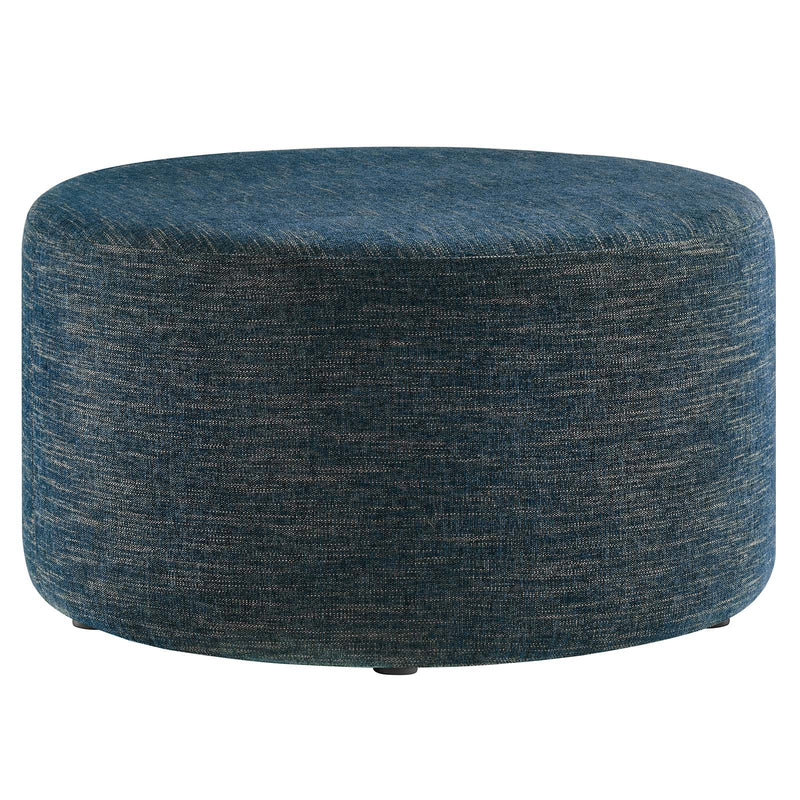 Callum Large 29" Round Woven Heathered Fabric Upholstered Ottoman By Modway - EEI-6647 | Ottomans | Modishstore - 2