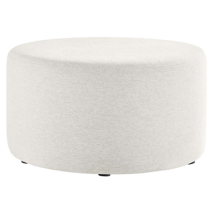 Callum Large 29" Round Woven Heathered Fabric Upholstered Ottoman By Modway - EEI-6647 | Ottomans | Modishstore - 8